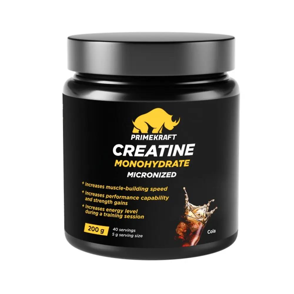 Креатин моногидрат PrimeKraft Creatine Monohydrate (Кола), 200 г