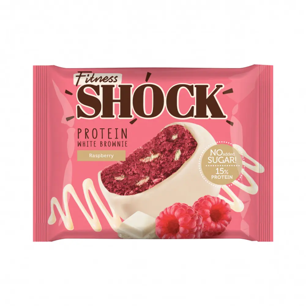 Протеиновое брауни FitnesSHOCK Protein Brownie (Малина), 50 г