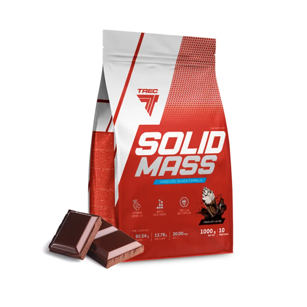 Гейнер Trec Nutrition Solid Mass (Шоколад), 1000 г