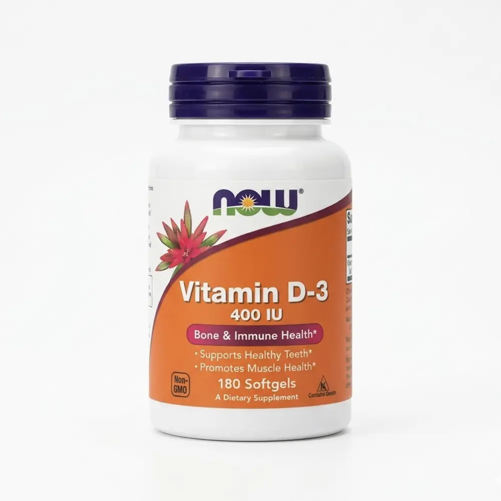 Витамин D3 NOW Foods Vitamin D3 400 IU, 180 капс