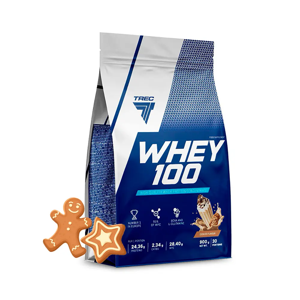 Протеин Trec Nutrition Whey 100 (Печенье), 900 г