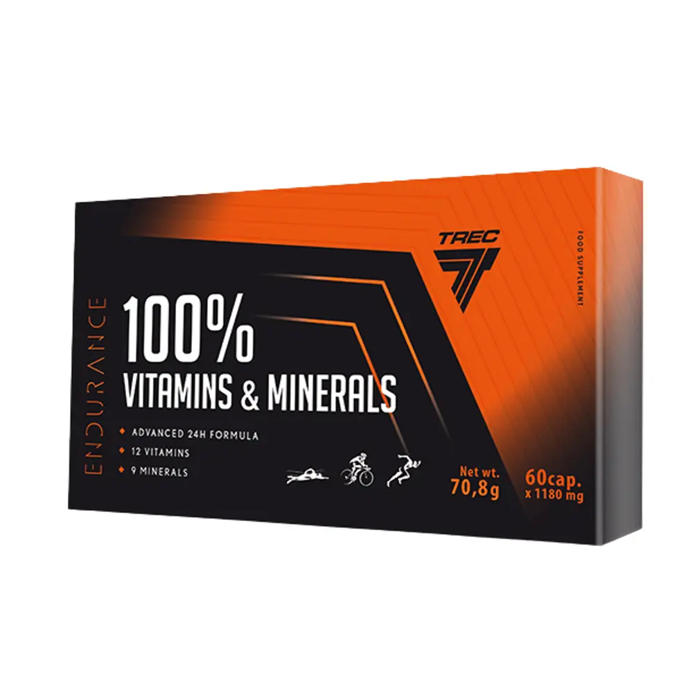 Витамины Trec Nutrition 100% Vitamins & Minerals, 60 капс