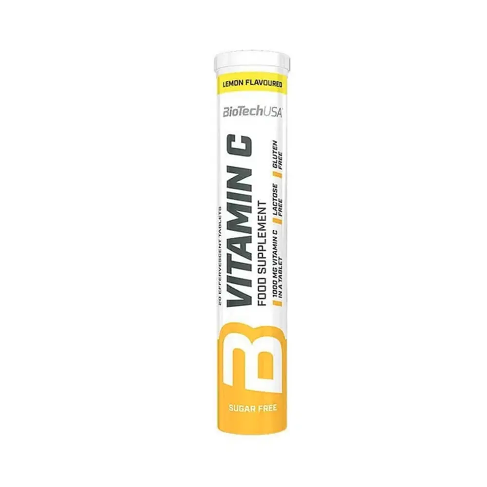 Витамин С шипучий BioTechUSA Vitamin C Effervescent (Лимон), 20 табл