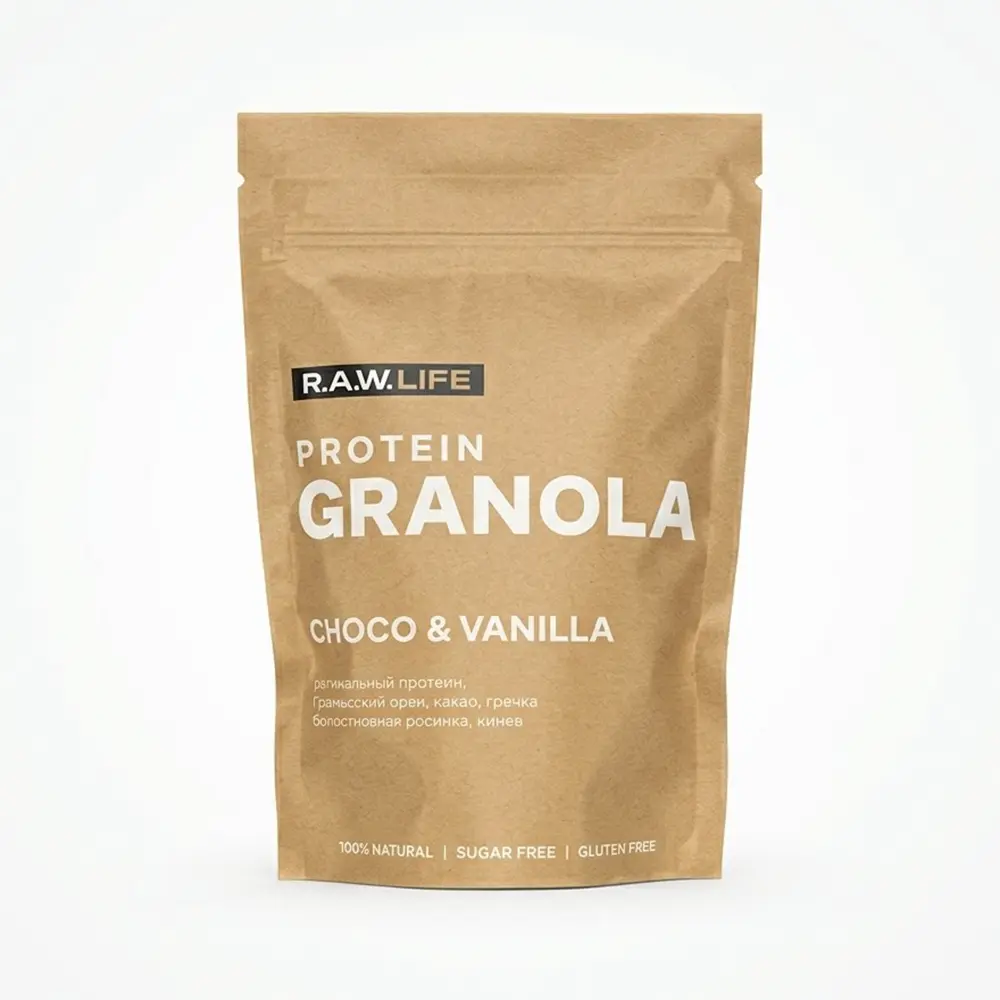 Гранола R.A.W.LIFE Crunch Granola (Шоколад-ваниль), 220 г