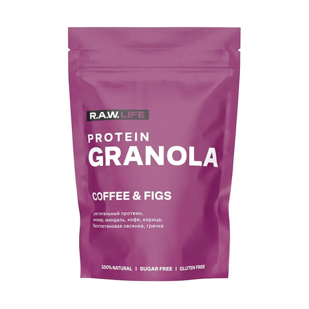 Гранола R.A.W.LIFE Crunch Granola (Кофе и инжир), 220 г