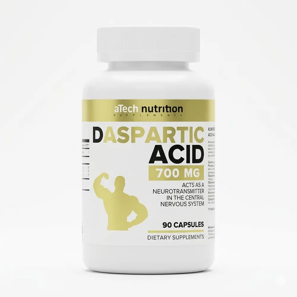 D-аспарагиновая кислота aTech Nutrition DAA, 90 капс