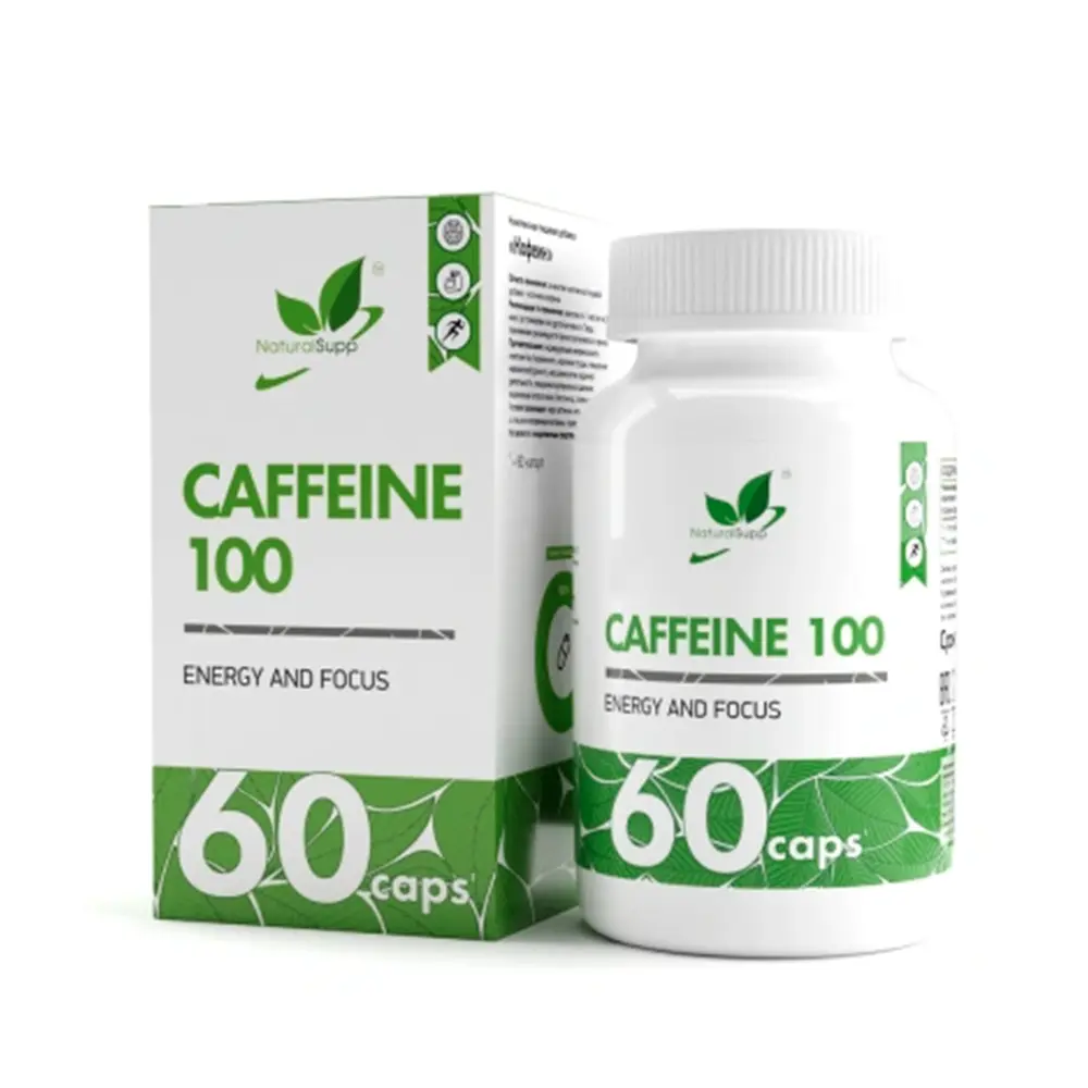 Кофеин NaturalSupp 100 мг, 60 капс