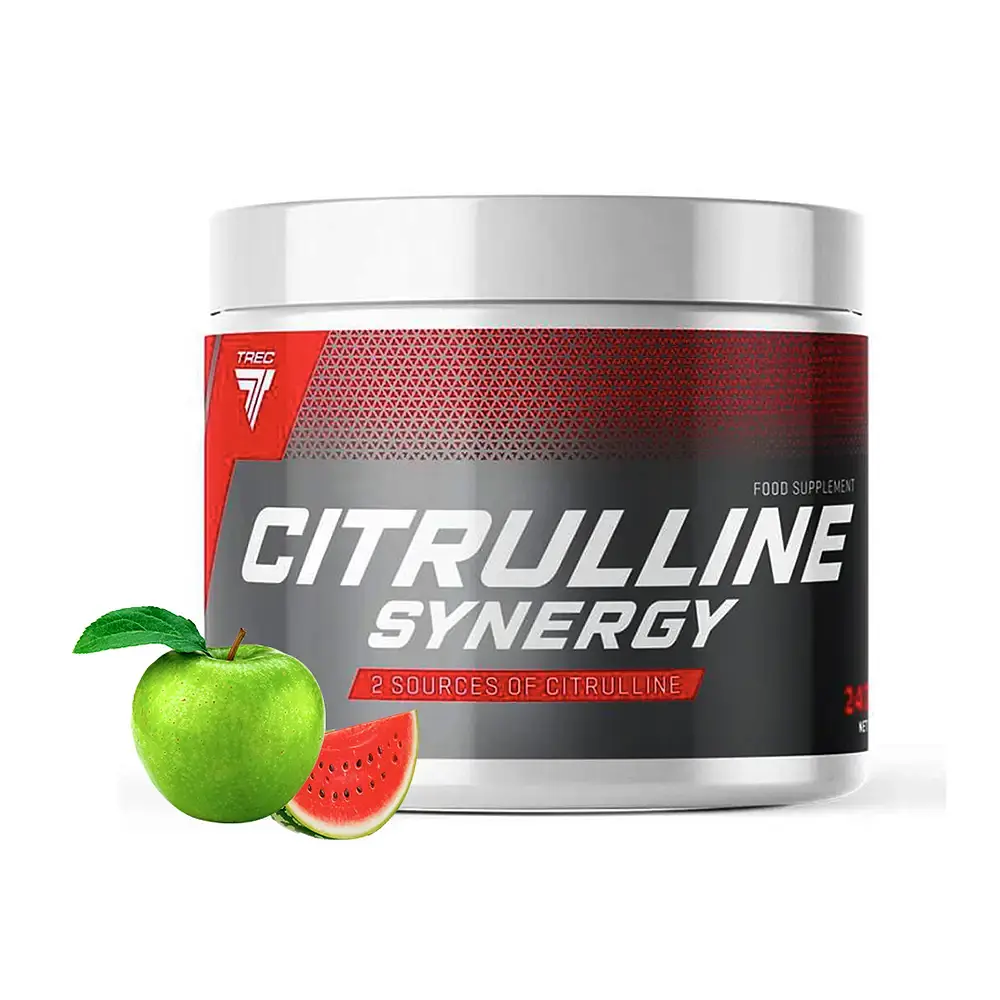 Цитруллин Trec Nutrition Citrulline Synergy (Арбуз-яблоко), 240 г 1