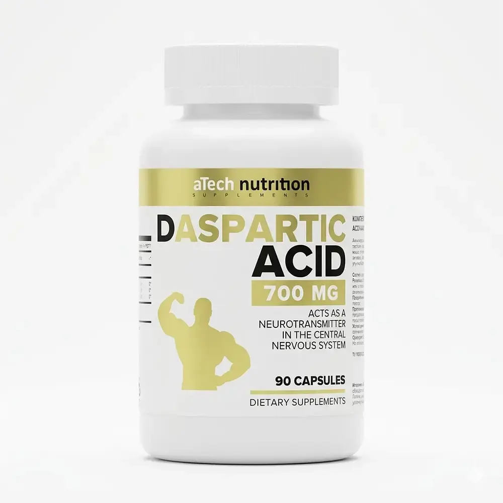D-аспарагиновая кислота aTech Nutrition DAA, 90 капс 1